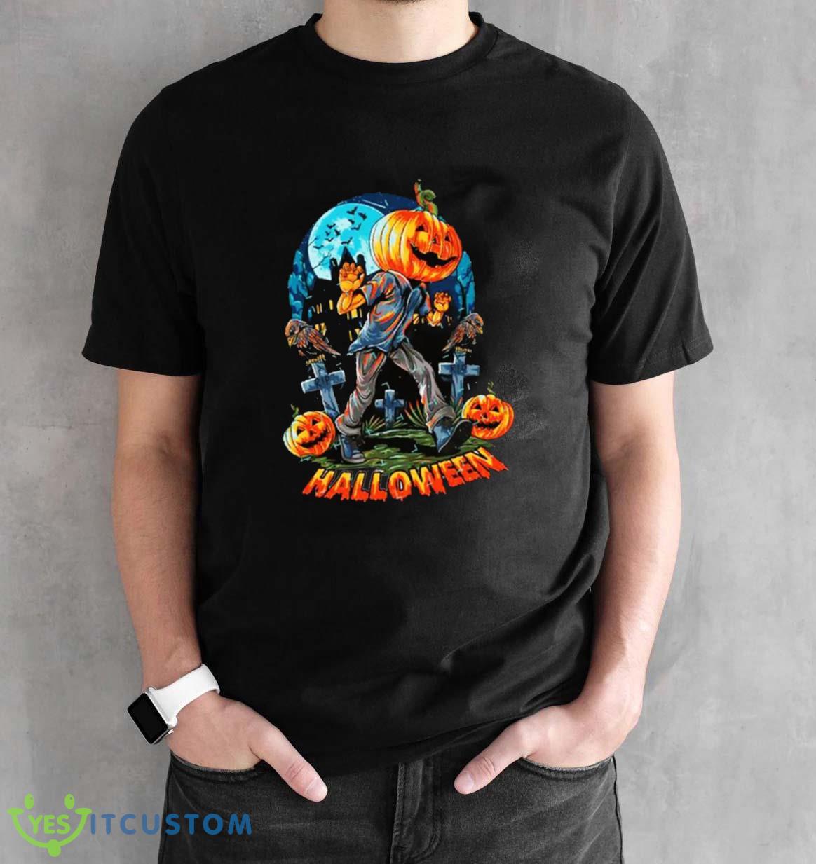 Halloween Pumpkins T-Shirt For Men Women And Youths 2 Halloween Pumpkins T-Shirt For Men Women And Youths - Black Unisex T-Shirt