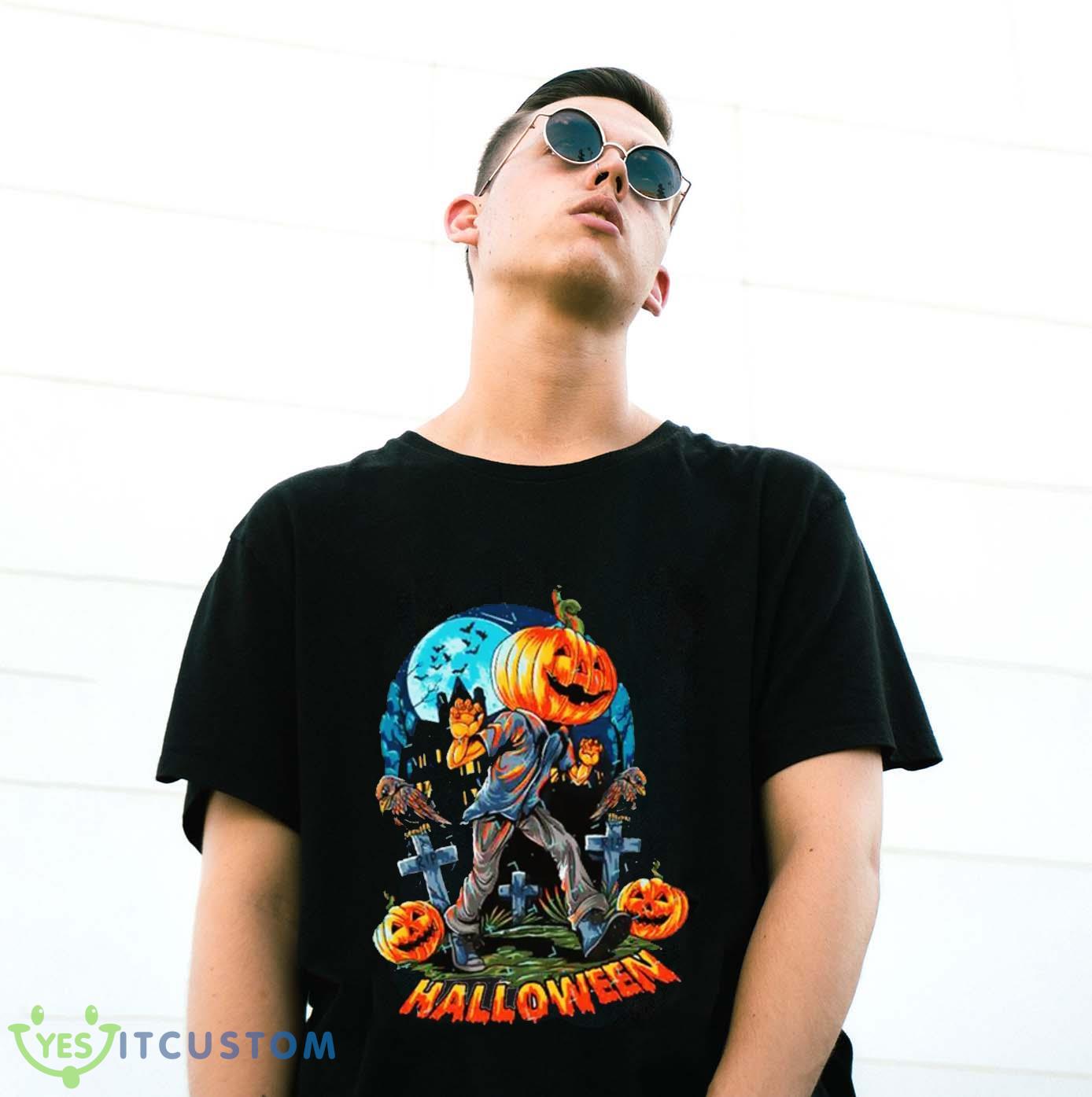 Halloween Pumpkins T-Shirt For Men Women And Youths 3 Halloween Pumpkins T-Shirt For Men Women And Youths - G500 Gildan T-Shirt