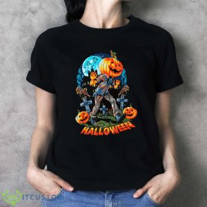 Halloween Pumpkins T-Shirt For Men Women And Youths 12 Halloween Pumpkins T-Shirt For Men Women And Youths - Ladies T-Shirt