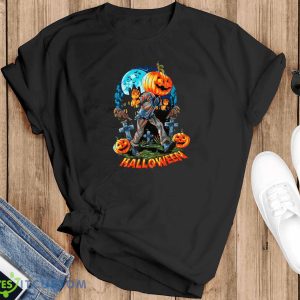 Halloween Pumpkins T-Shirt For Men Women And Youths - Black T-Shirt