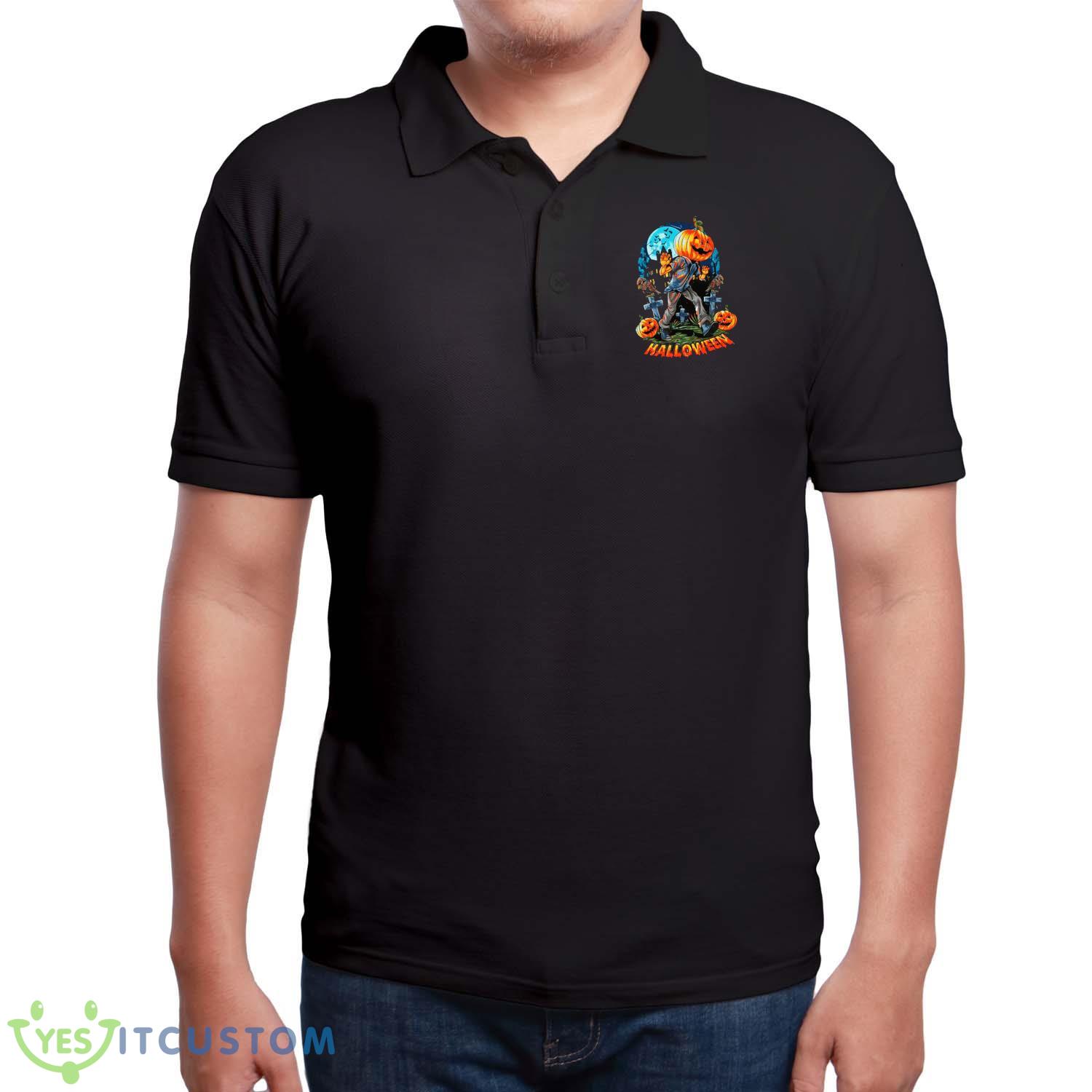 Halloween Pumpkins T-Shirt For Men Women And Youths 7 Halloween Pumpkins T-Shirt For Men Women And Youths - Men Polo T-Shirt