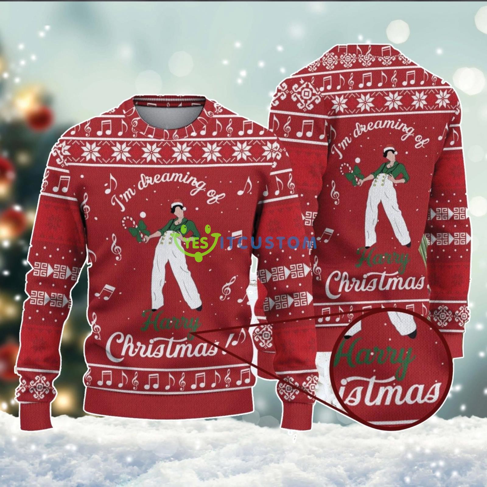 Harry Styles Ugly Xmas Christmas Sweater Christmas Gift 1 Harry Styles Ugly Xmas Christmas Sweater Christmas Gift Product Photo 1
