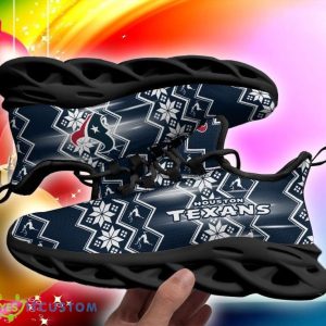 Houston Texans Xmas Pattern Max Soul Sneakers Ugly Christmas Shoes - Houston Texans Xmas Pattern Chunky Sneakers Ugly Christmas Max Soul Shoes Photo 6