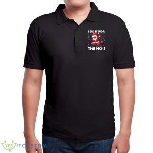 I Do It For The Hos Dabbing Santa Claus Christmas - Men Polo T-Shirt