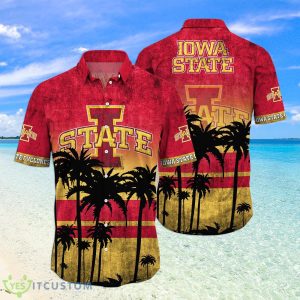Iowa State Cyclones Logo Coconut Tropical Hawaiian Shirt Beach Gift For Fans Product Photo 1