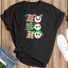 Jack Skellington ho ho ho nightmare before Christmas lights t-Shirt For Men Women And Youth - Black T-Shirt