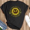 Jack Skellington Sunflower in A World Full Of Roses Be A Sunflower T-Shirt For Men Women And Youth - Black T-Shirt