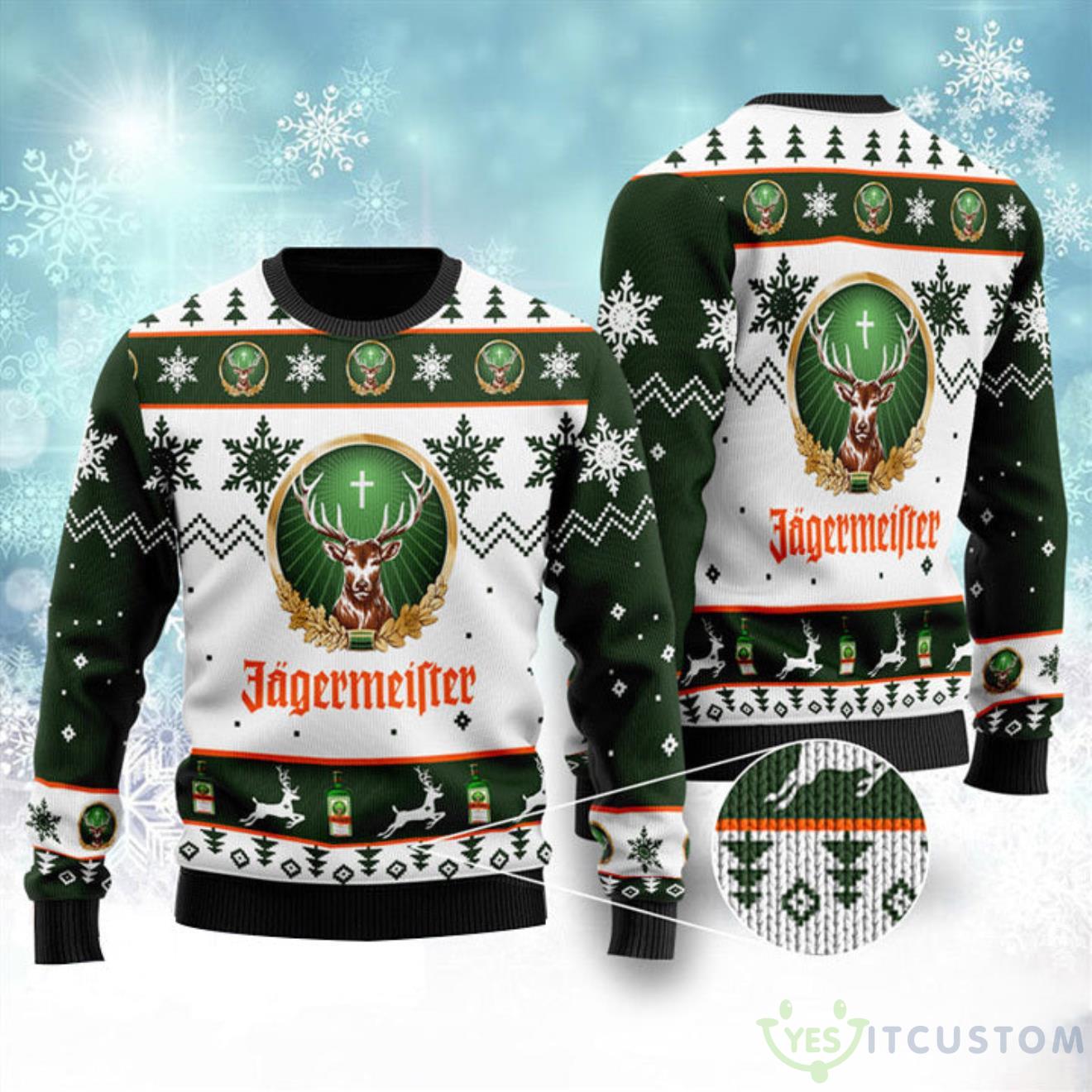 Jagermeister Ugly Christmas Sweater 3 Jagermeister Ugly Christmas Sweater Product Photo 1