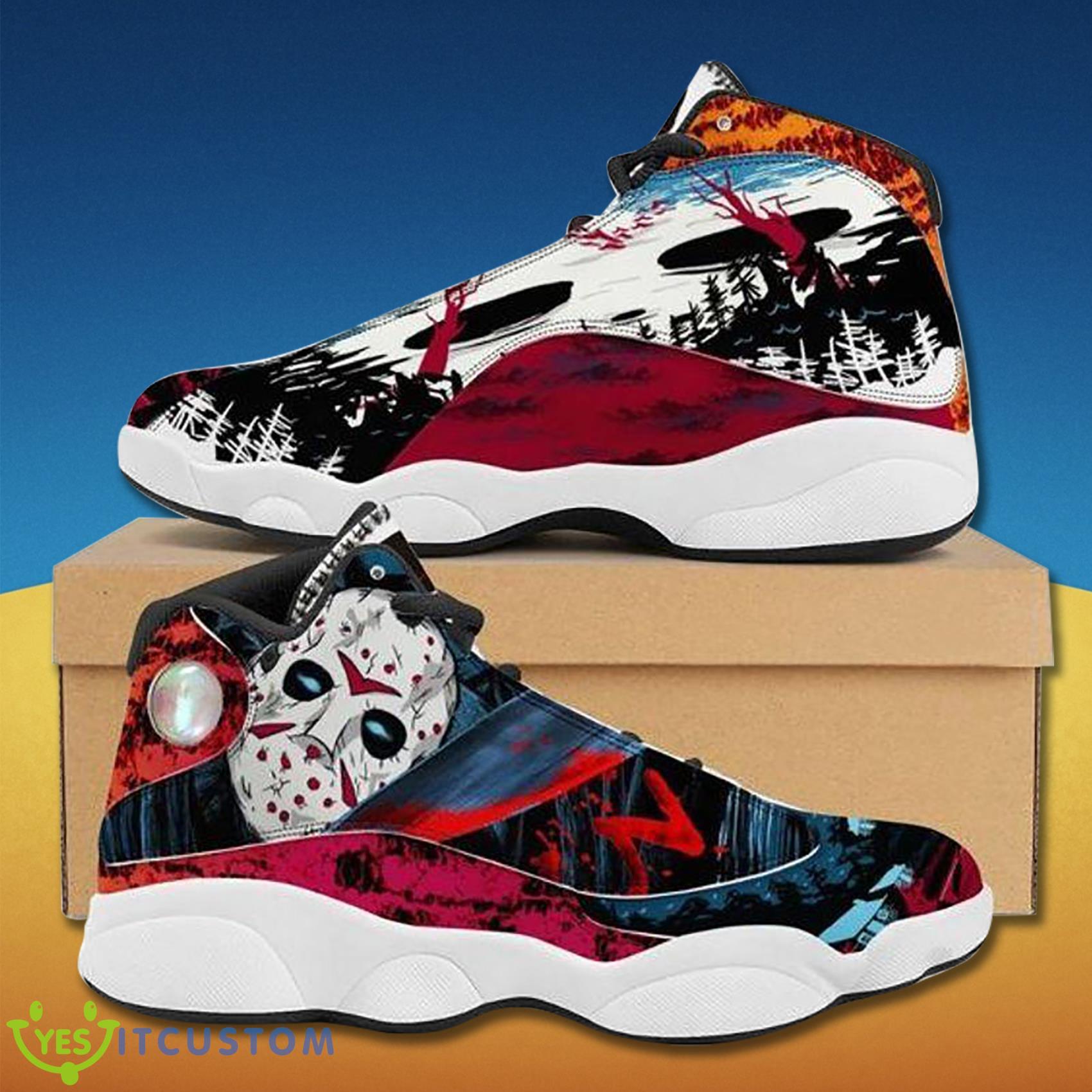 Jason Voorhees Friday The 13th Retro Gift For Halloween Air Jordan 13 Shoes Product Photo 1