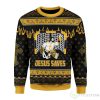 Jesus Saves Hockey Ugly Sweater For Christmas Product Photo 1