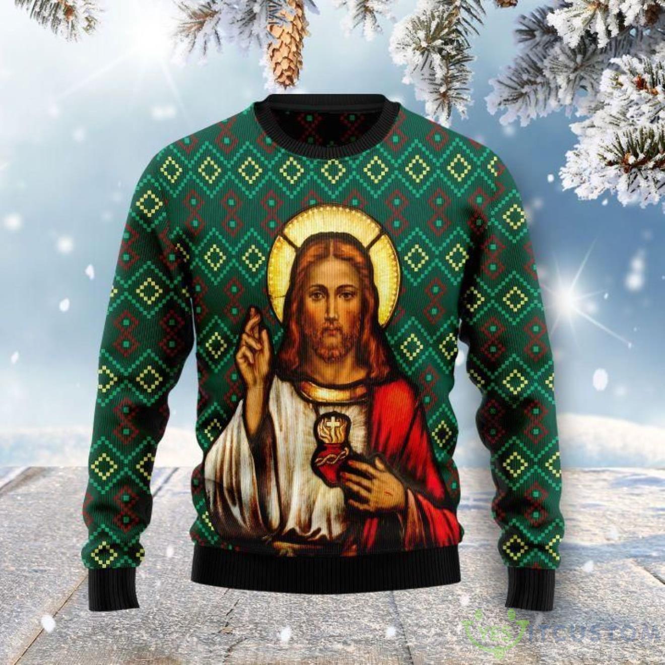 Jesus Ugly Sweater Gift For Christmas 3 Jesus Ugly Sweater Gift For Christmas Product Photo 1