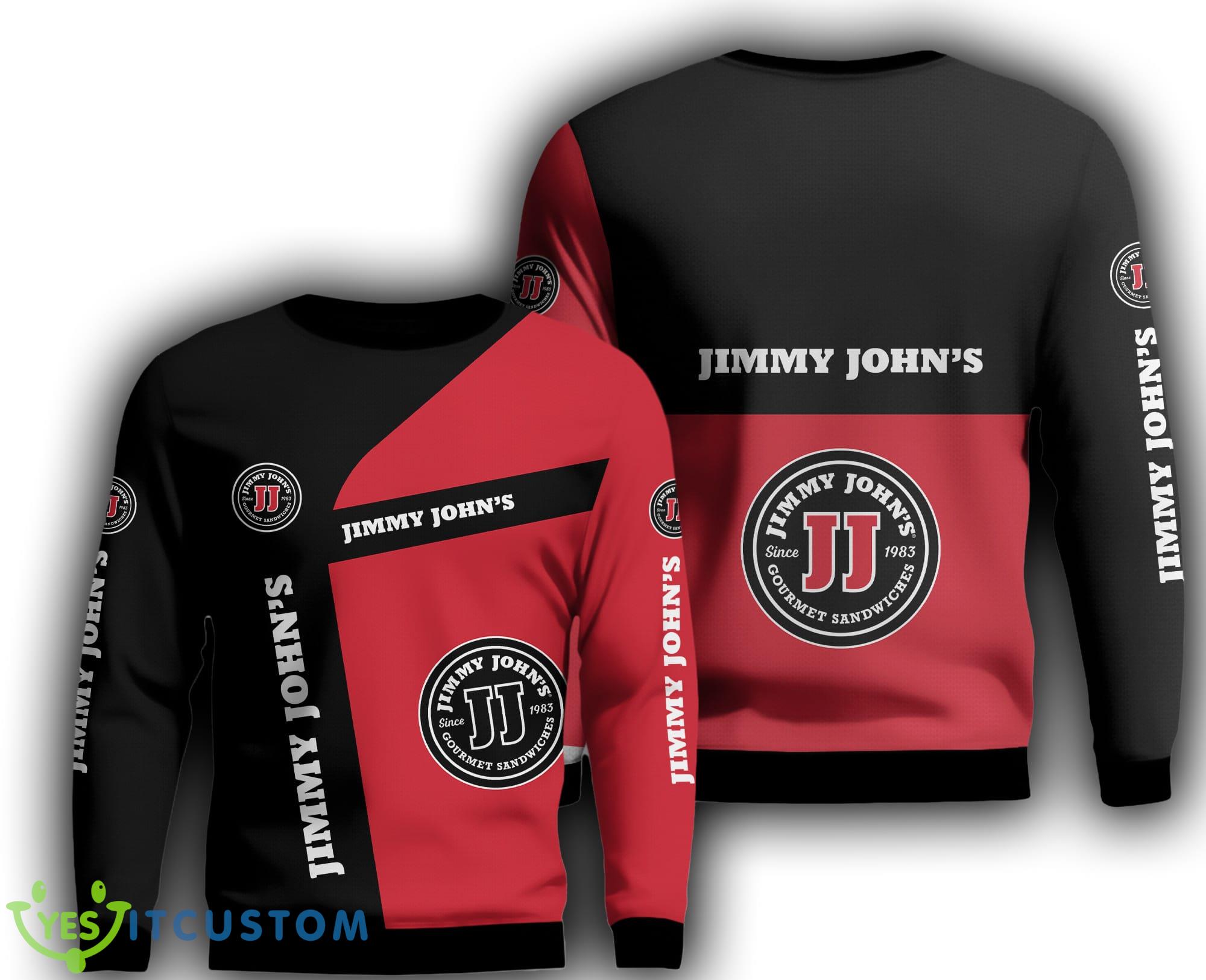 jimmy john's Light Logo Ugly Sweater near 3D Sweatshirt Christmas - jimmy john's Light Logo Ugly Sweater near 3D Sweatshirt Christmas