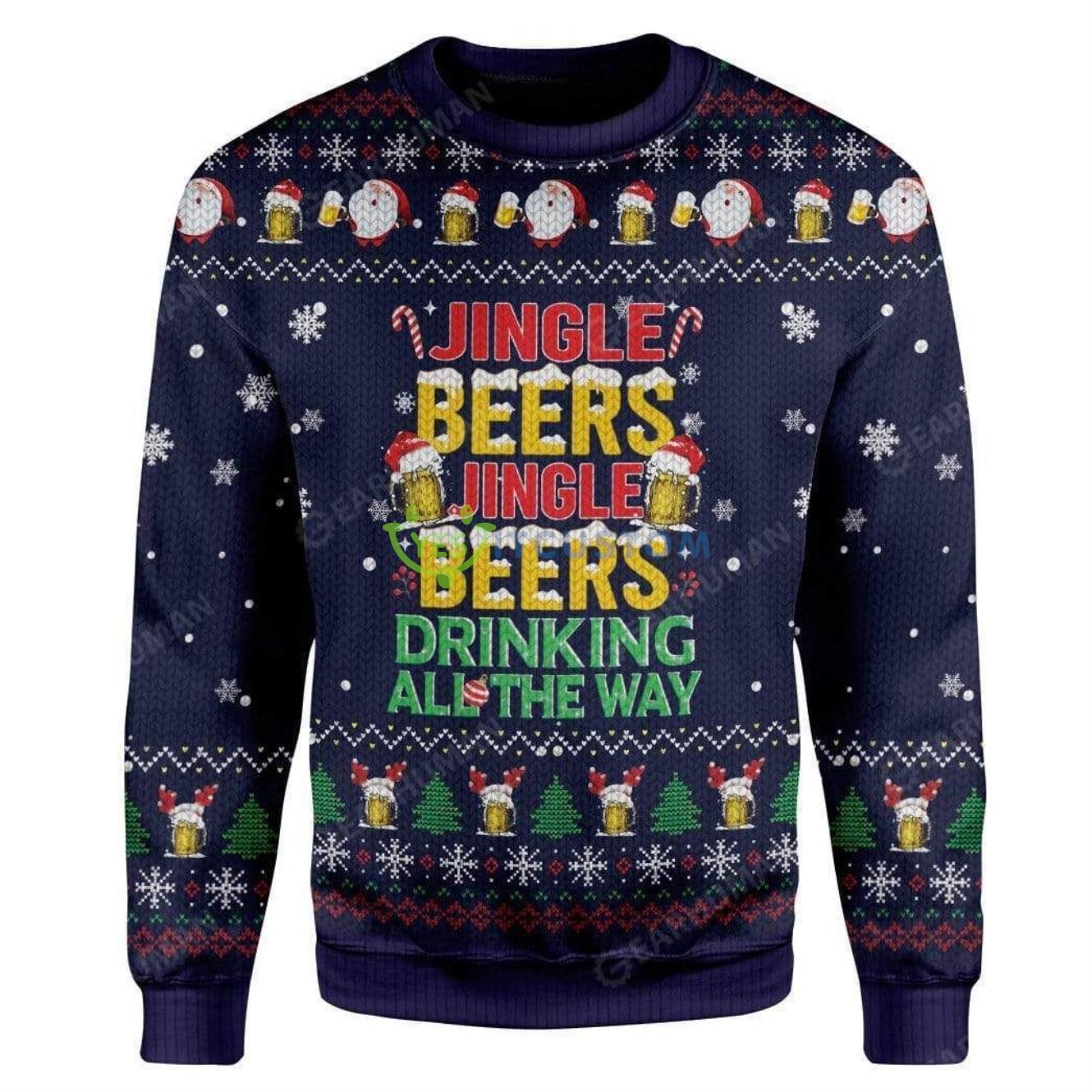Jinger Beers Ugly Sweater For Christmas 3 Jinger Beers Ugly Sweater For Christmas Product Photo 1