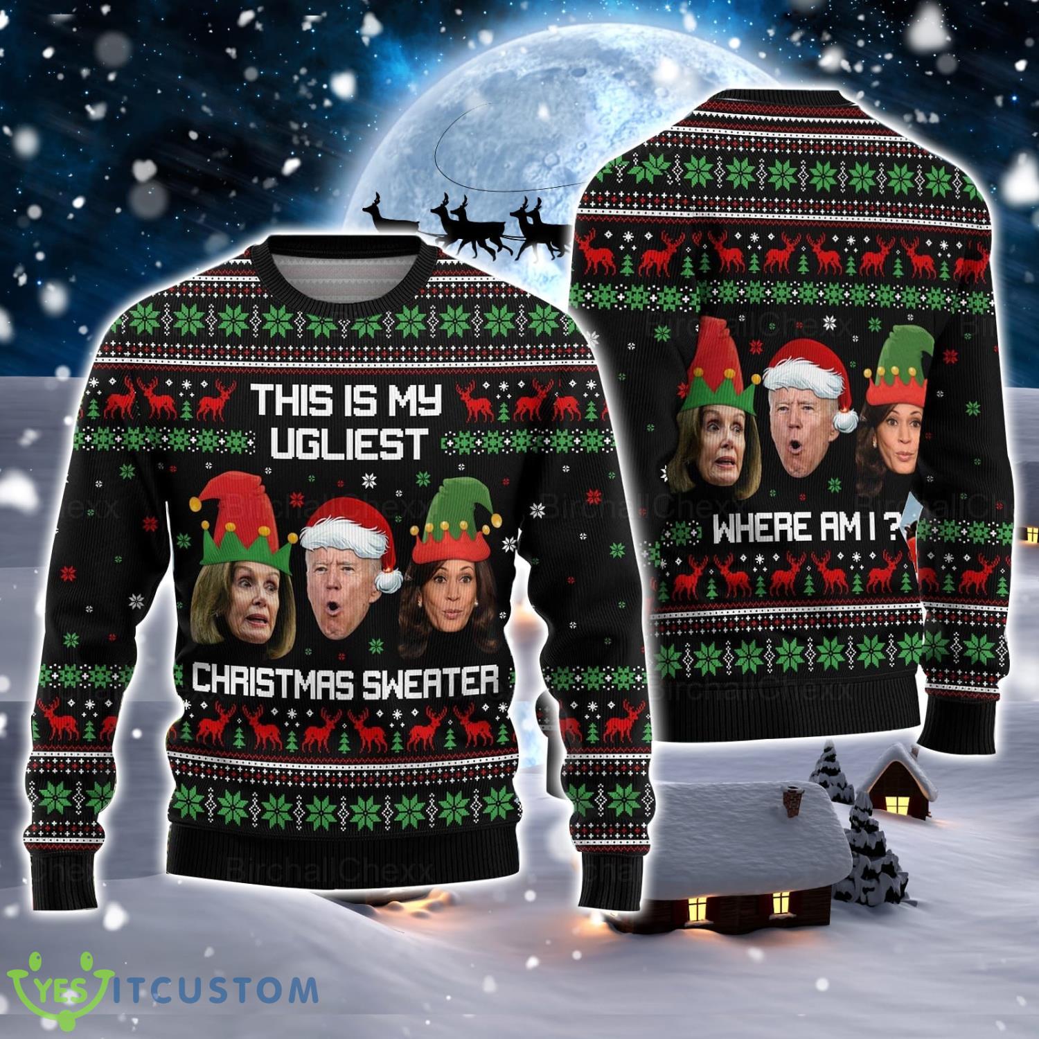 Joe Biden This Is My Ugliest Christmas Sweater Ugly Christmas Sweater Product Photo 1