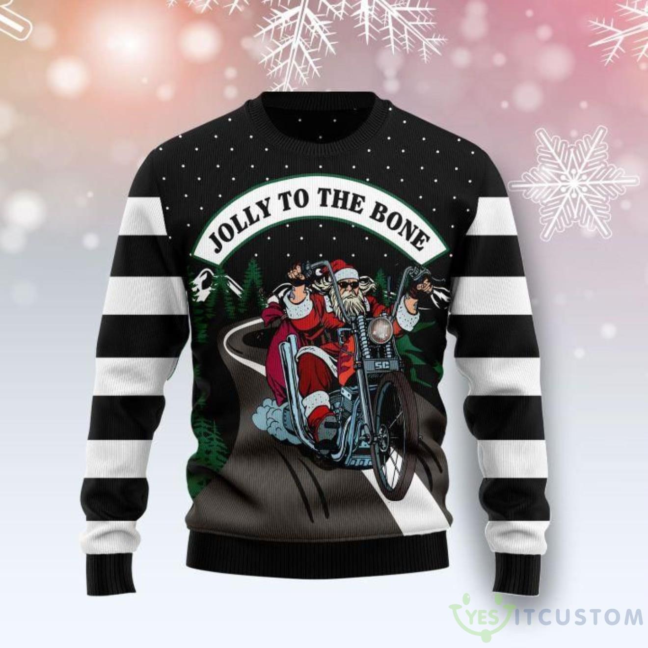 Jolly To The Bone Ugly Sweater For Christmas 3 Jolly To The Bone Ugly Sweater For Christmas Product Photo 1