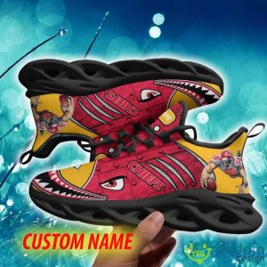 Kansas City Chiefs Branding Custom Name Chunky Sneaker AOP Gift Fans Max Soul Shoes - Kansas City Chiefs Max Soul Sneaker NFL photo 2