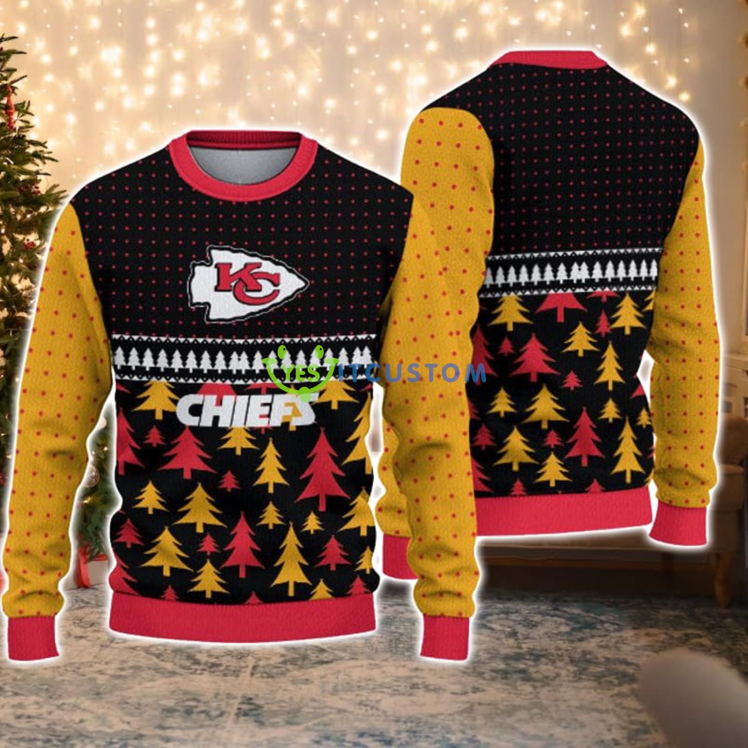 Kansas City Chiefs Cool Christmas Gift Ugly Christmas Sweater Product Photo 1