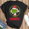 Kansas City Chiefs NFL Christmas Grinch I Hate People But I Love My Favorite Football Team T Shirt - Black T-Shirt