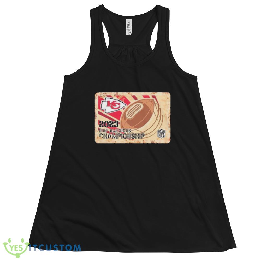 Kansas City Chiefs Shirts Rusty Metal IFAF Americas Championship NFL Logo Shirt Gift Shirt 5 Kansas City Chiefs Shirts Rusty Metal IFAF Americas Championship NFL Logo Shirt Gift Shirt - 8800 Women's Flowy Racerback Tank