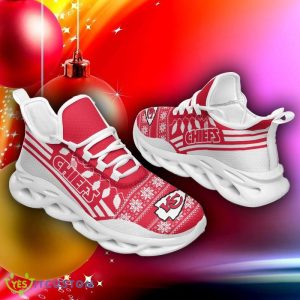 Kansas City Chiefs X-max Santa Claus Chunky Sneakers Ugly Christmas Max Soul Shoes - Kansas City Chiefs X-max Santa Claus Chunky Sneakers Ugly Christmas Max Soul Shoes Photo 2