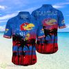 Kansas Jayhawks Logo Coconut Tropical Hawaiian Shirt Beach Gift For Fans Product Photo 1