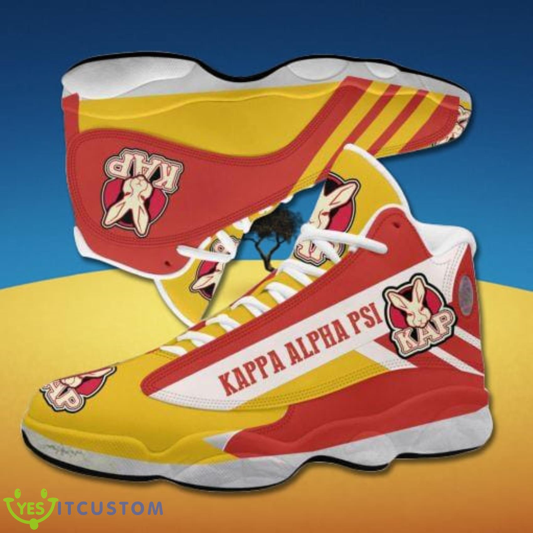 Kappa Alpha Psi Est 1911 Yellow Orange Gift For Fans Air Jordan 13 Shoes Product Photo 1