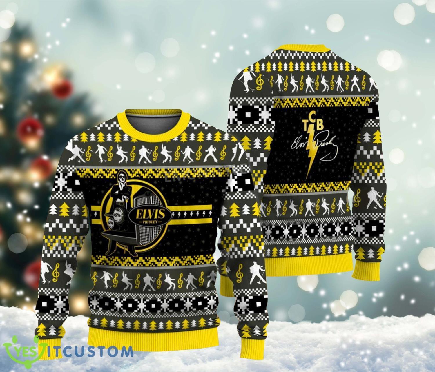 King of Rock n Roll Christmas Sweater Christmas Gift 3 King of Rock n Roll Christmas Sweater Christmas Gift Product Photo 1