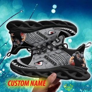 Las Vegas Raiders Monogram Custom Name Chunky Sneaker AOP Gift Fans Max Soul Shoes - Las Vegas Raiders Max Soul Sneaker NFL photo 2