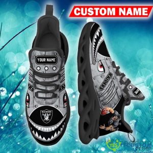 Las Vegas Raiders Monogram Custom Name Chunky Sneaker AOP Gift Fans Max Soul Shoes - Las Vegas Raiders Max Soul Sneaker NFL photo 3