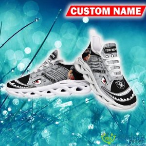Las Vegas Raiders Monogram Custom Name Chunky Sneaker AOP Gift Fans Max Soul Shoes - Las Vegas Raiders Max Soul Sneaker NFL photo 4