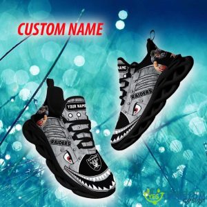 Las Vegas Raiders Monogram Custom Name Chunky Sneaker AOP Gift Fans Max Soul Shoes - Las Vegas Raiders Max Soul Sneaker NFL photo 1