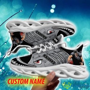 Las Vegas Raiders Monogram Custom Name Chunky Sneaker AOP Gift Fans Max Soul Shoes - Las Vegas Raiders Max Soul Sneaker NFL photo 5