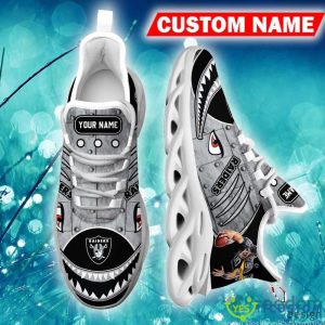 Las Vegas Raiders Monogram Custom Name Chunky Sneaker AOP Gift Fans Max Soul Shoes - Las Vegas Raiders Max Soul Sneaker NFL photo 6