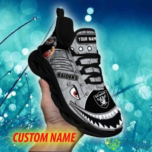 Las Vegas Raiders Monogram Custom Name Chunky Sneaker AOP Gift Fans Max Soul Shoes - Las Vegas Raiders Max Soul Sneaker NFL photo 7