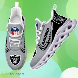 Las Vegas Raiders NFL Max Soul Shoes Best Gift Custom Name Product Photo 3