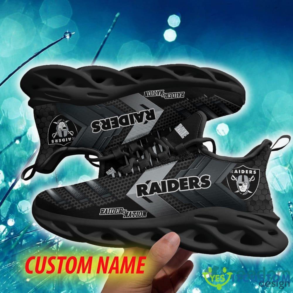 Las Vegas Raiders Recognizable Custom Name Chunky Sneaker AOP Gift Fans Max Soul Shoes 2 Las Vegas Raiders Recognizable Custom Name Chunky Sneaker AOP Gift Fans Max Soul Shoes - Las Vegas Raiders Max Soul Sneaker NFL photo 2