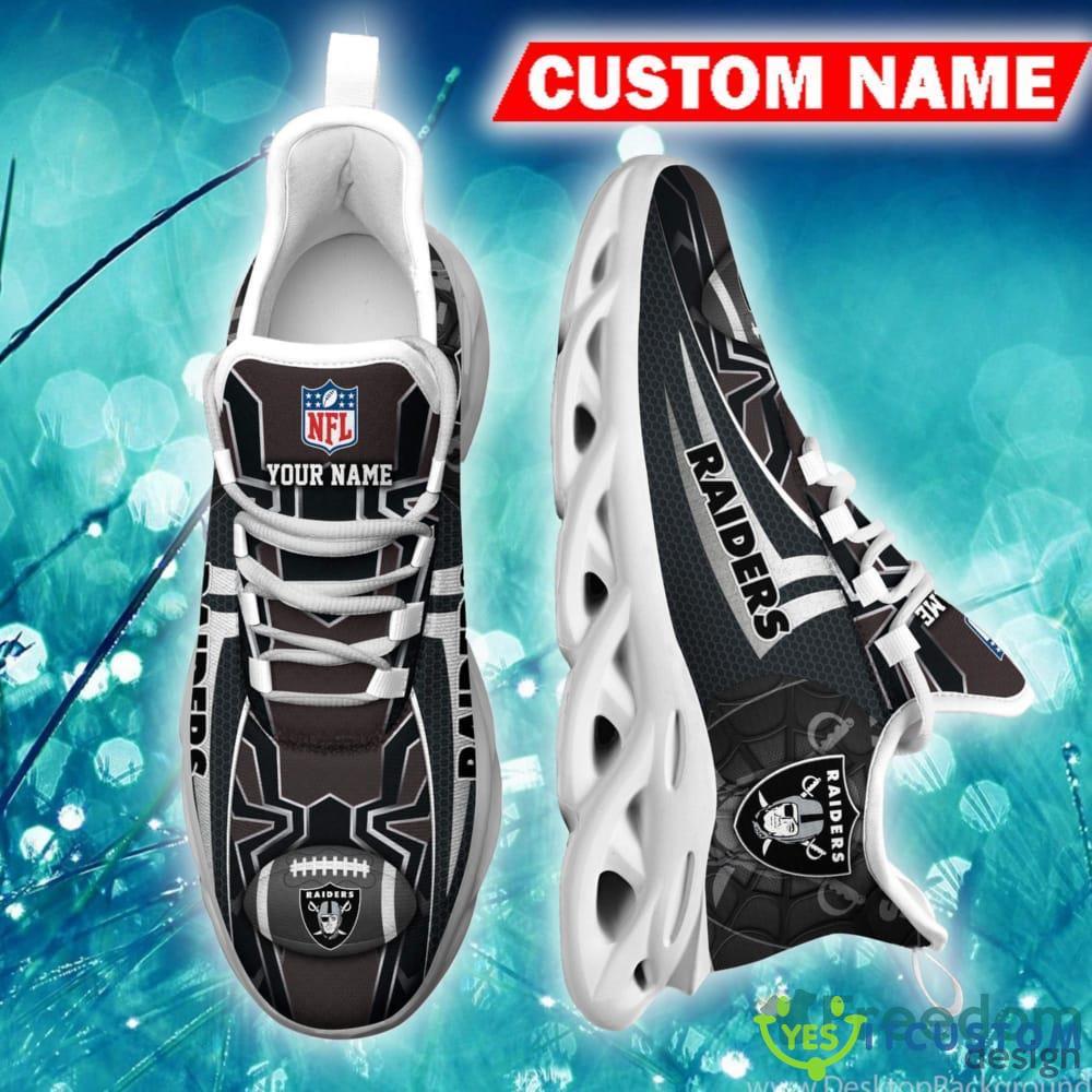 Las Vegas Raiders Trademark Custom Name Chunky Sneaker AOP Gift Fans Max Soul Shoes 6 Las Vegas Raiders Trademark Custom Name Chunky Sneaker AOP Gift Fans Max Soul Shoes - Las Vegas Raiders Max Soul Sneaker NFL photo 6