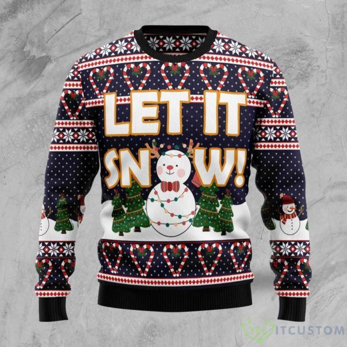 Let It Snow Ugly Sweater Gift For Christmas 3 Let It Snow Ugly Sweater Gift For Christmas Product Photo 1