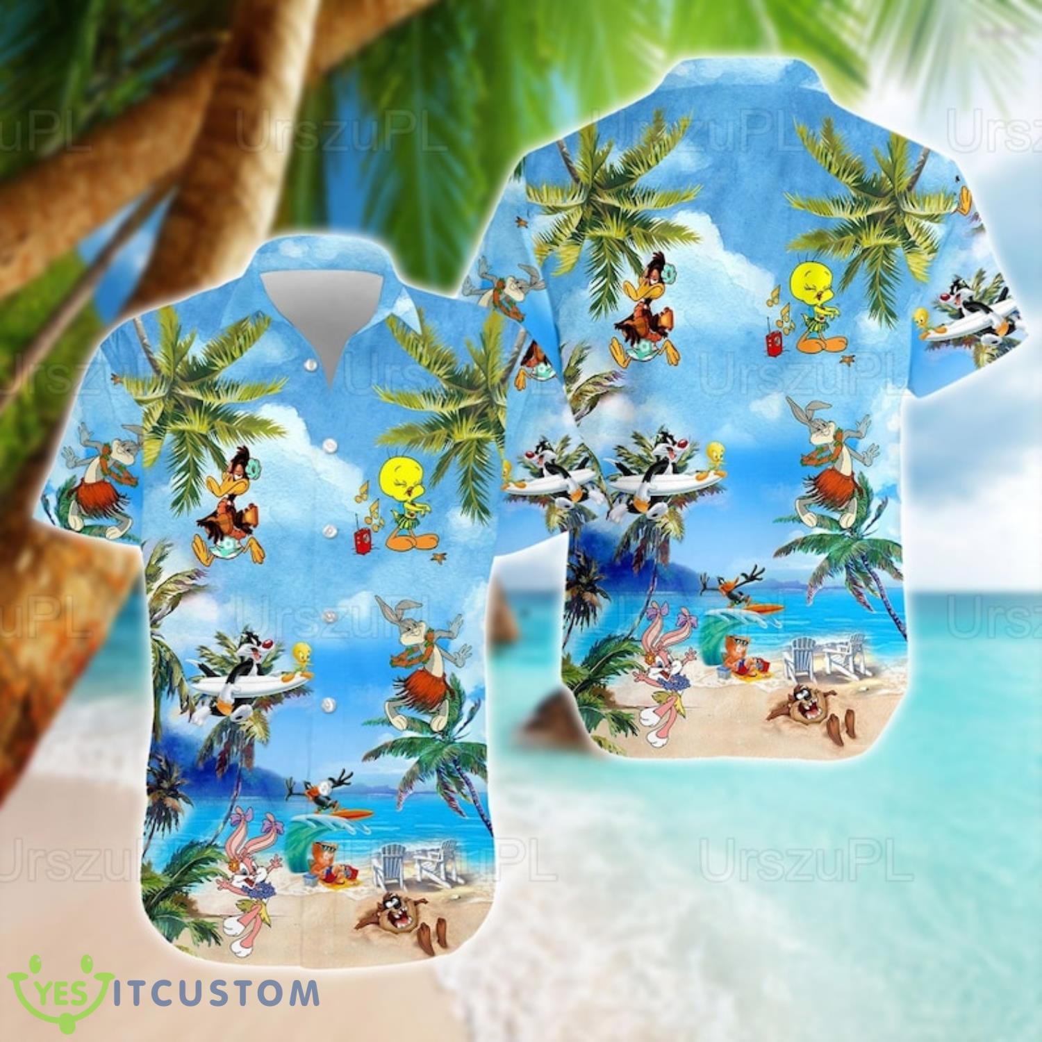 Looney Tunes Hawaiian Shirt Product Photo 1