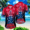 Los Angeles Angels MLB Vintage Palm Tree Flag Pattern Aloha Hawaiian Shirt Summer Gift Product Photo 1