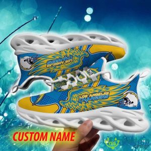 Los Angeles Chargers Curate Custom Name Chunky Sneaker AOP Gift Fans Max Soul Shoes - Los Angeles Chargers Max Soul Sneaker NFL photo 5