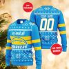 Los Angeles Chargers Football Winter 3D Knitted Christmas Sweater Custom Number And Name - Los Angeles Chargers Football Winter 3D Knitted Christmas Sweater Custom Number And Name