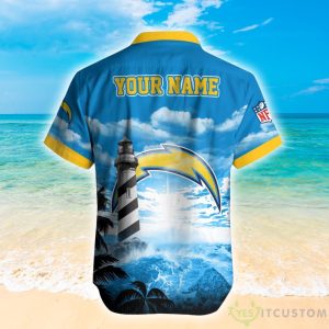 Los Angeles Chargers NFL Personalized Hawaiian Shirt Hot Design For Fans Product Photo 2