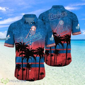 Los Angeles Dodgers MLB Logo Coconut Tropical Hawaiian Shirt Beach Gift For Fans Product Photo 1