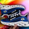 Los Angeles Rams Christmas Pattern Max Soul Sneakers Snowflakes Christmas Shoes - Los Angeles Rams Christmas Pattern Chunky Sneakers Ugly Christmas Max Soul Shoes Photo 1