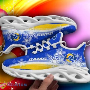 Los Angeles Rams Christmas Snow Chunky Sneakers Ugly Christmas Max Soul Shoes - Los Angeles Rams Christmas Snow Chunky Sneakers Ugly Christmas Max Soul Shoes