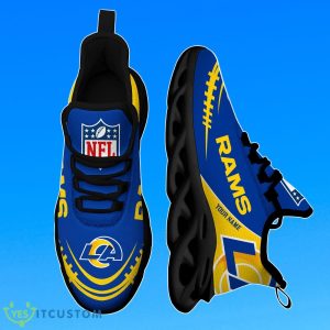 Los Angeles Rams Custom Name Max Soul Shoes Unique Gift Product Photo 1