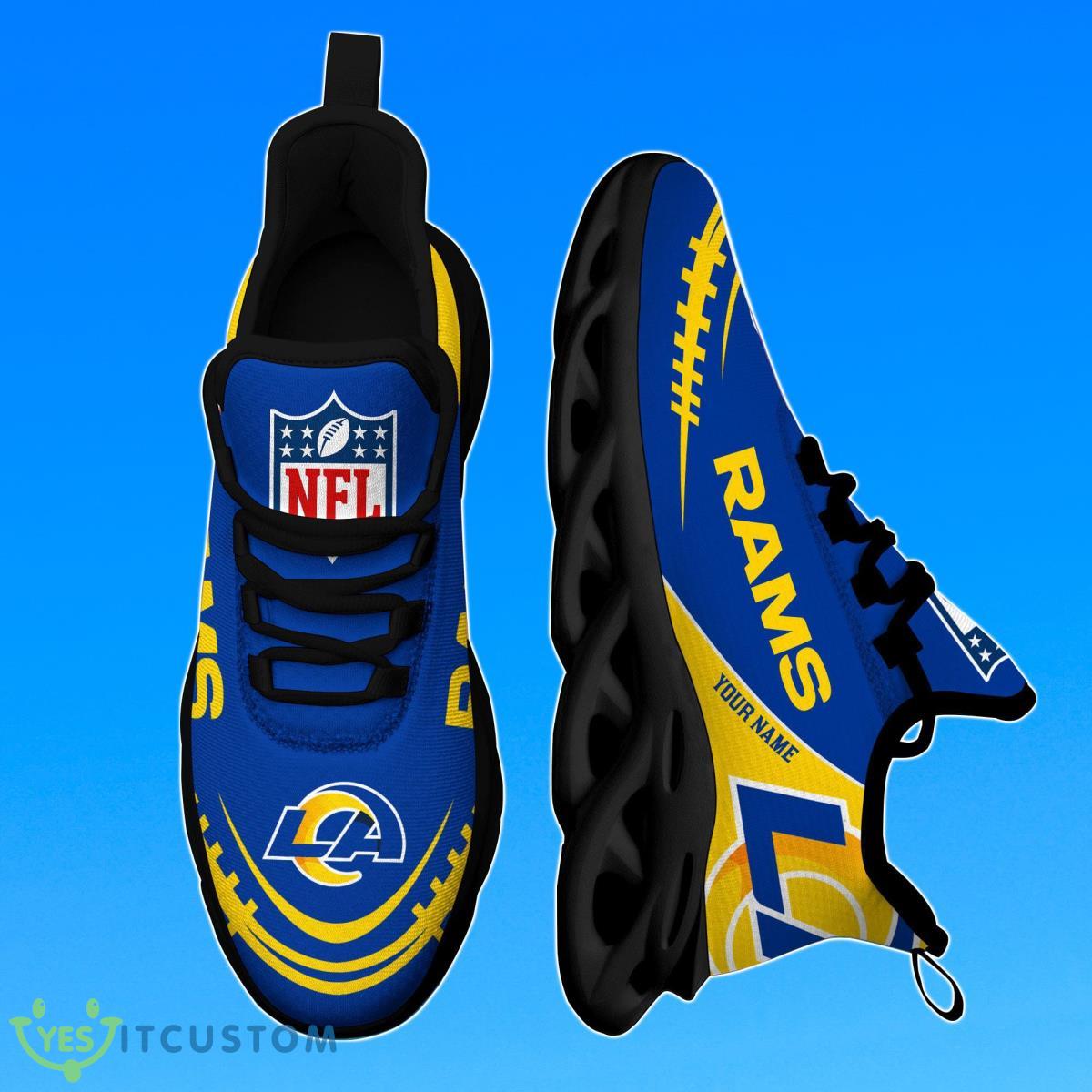 Los Angeles Rams Custom Name Max Soul Shoes Unique Gift 7 Los Angeles Rams Custom Name Max Soul Shoes Unique Gift Product Photo 1