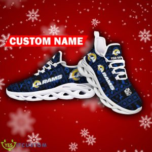 Los Angeles Rams NFL Max Soul Sneakers Ugly Christmas Chunky Shoes Personalized - Los Angeles Rams NFL Max Soul Sneakers Ugly Christmas Chunky Shoes Personalized Photo 5