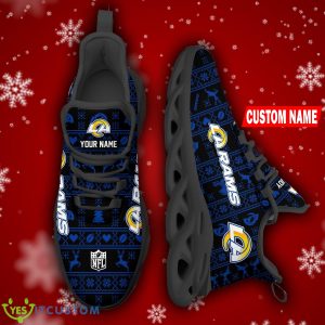 Los Angeles Rams NFL Max Soul Sneakers Ugly Christmas Chunky Shoes Personalized - Los Angeles Rams NFL Max Soul Sneakers Ugly Christmas Chunky Shoes Personalized Photo 3